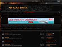 Tablet Screenshot of forums.wowmortal.com